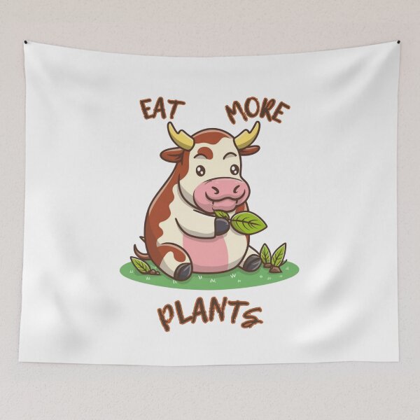 Item preview, EAT MORE PLANTS Funny Cow designed and sold by JackAMM.