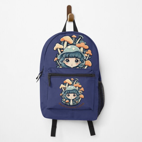 Item preview, Retro Anime Style Mushroom Love Girl Illustration | Retro Anime Artwork designed and sold by UnhingedBird.
