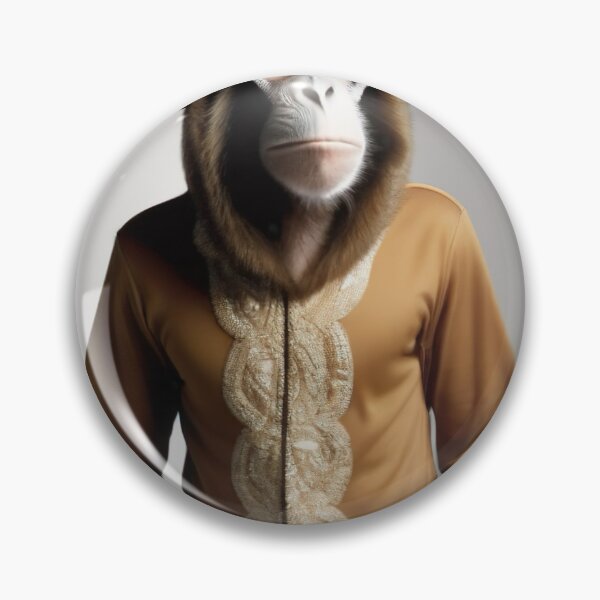Item preview, Elegant Primate: AI-Designed Cap and Outfit designed and sold by Zooartia.