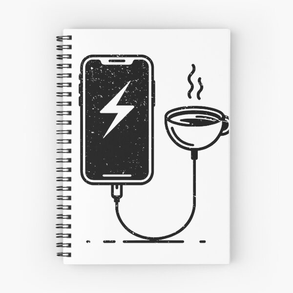 Item preview, Caffeine Charge - Energize Your Day with Coffee Power designed and sold by MnDShirts.