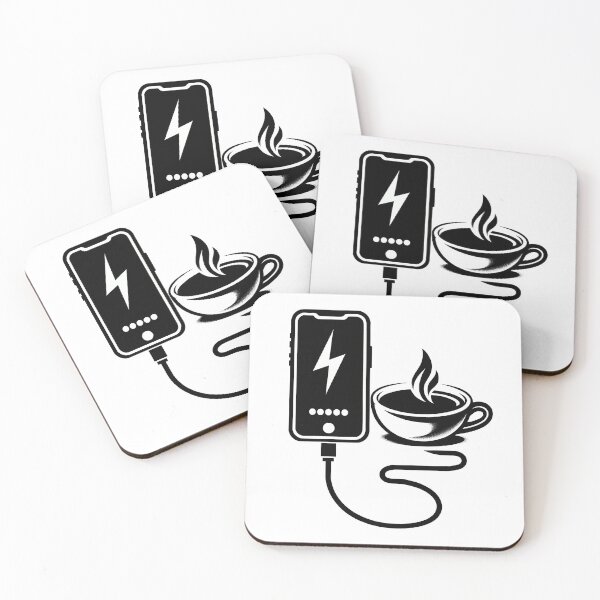 Item preview, Caffeine Charge - Energize Your Day with Coffee Power designed and sold by MnDShirts.