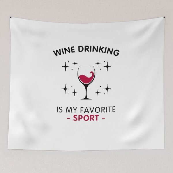 Item preview, Wine drinking is my favorite sport designed and sold by Gilpro Designs.