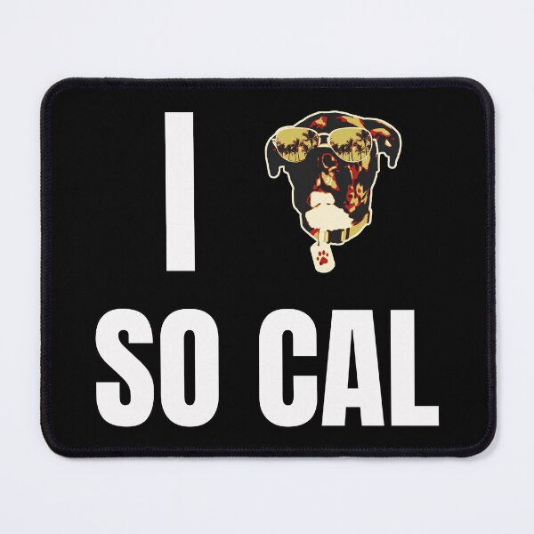 Item preview, I Heart So Cal - Paul Rockford Mutt Mascot Style Cali Palms Sunset Variant designed and sold by RockfordPaul.