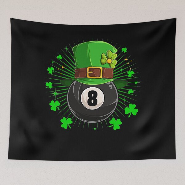 Item preview, Leprechaun Billiards Pool St Patricks Day Shamrock Boys Kids designed and sold by MobyStickers.