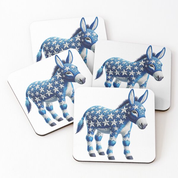 Item preview, Blue Democratic Donkey with White Stars Election Vote designed and sold by kylmllr101684.