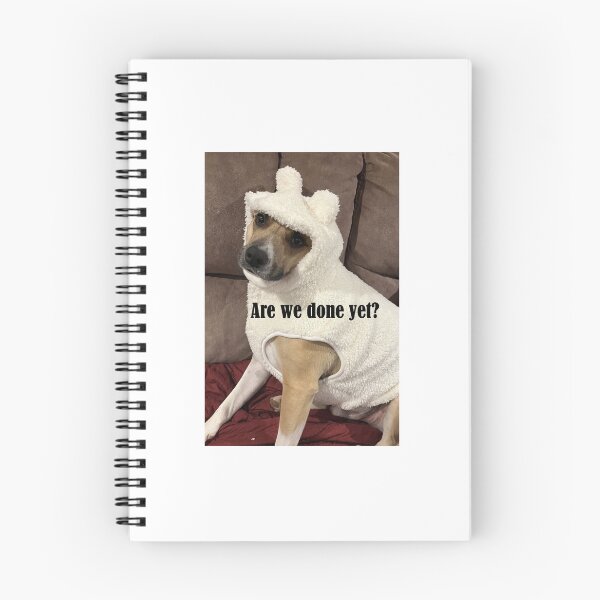 Item preview, Dog in Coat- Are We Done Yet designed and sold by Sarah Meytin.