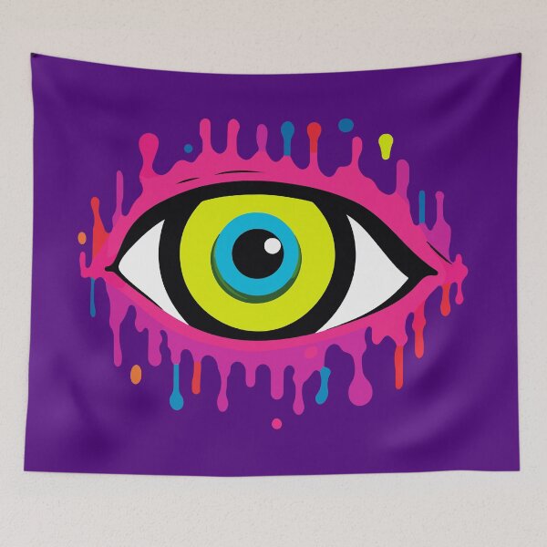 Item preview, Trippy Acid LSD Colorful Vibrant Psychedelic Eye designed and sold by PrintShangri-La.