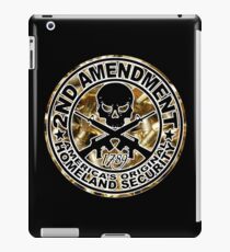 Second Amendment with Skull and Bullets iPad Case/Skin