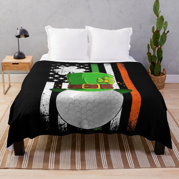Item preview, Leprechaun Golf Golfing Irish American Flag St Patricks Day designed and sold by MobyStickers.
