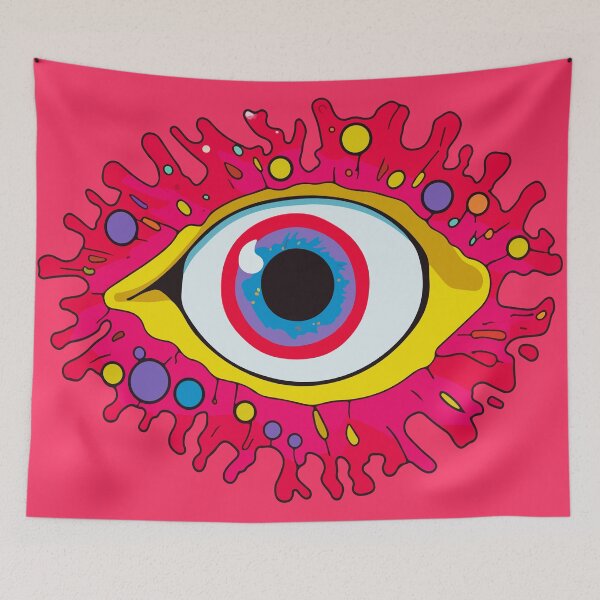 Item preview, Trippy Acid LSD Colorful Vibrant Psychedelic Eye designed and sold by PrintShangri-La.