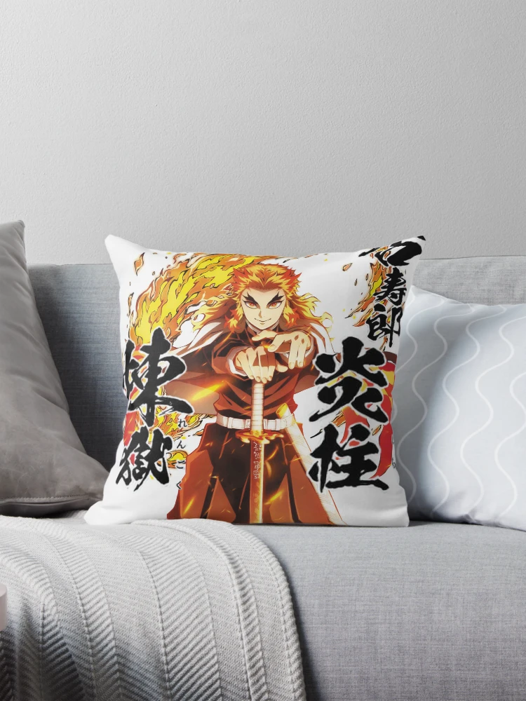 Thumbnail 1 of 4, Pillow, fire ninja designed and sold by RabbitProject.