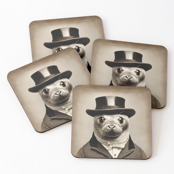 Item preview, Victorian Portrait Artistic Gift Fashion Pinniped designed and sold by popanato.