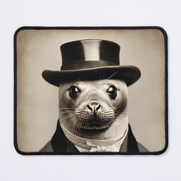 Item preview, Victorian Portrait Artistic Gift Fashion Pinniped designed and sold by popanato.