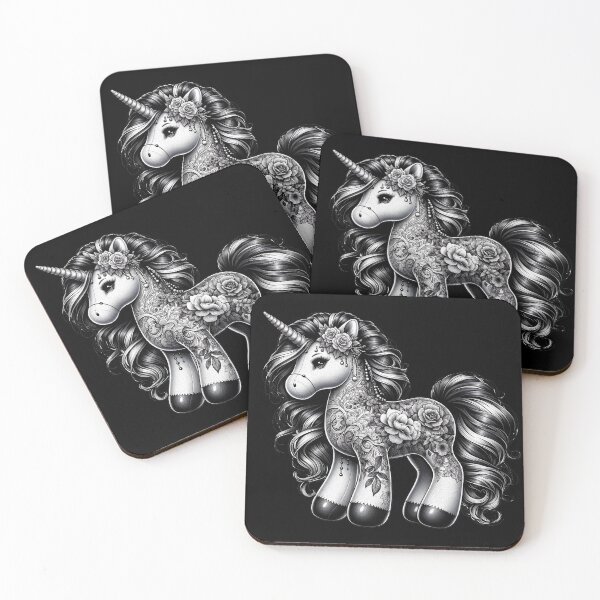 Item preview, Enchanted Elegance: Floral Unicorn designed and sold by MachineDesigned.