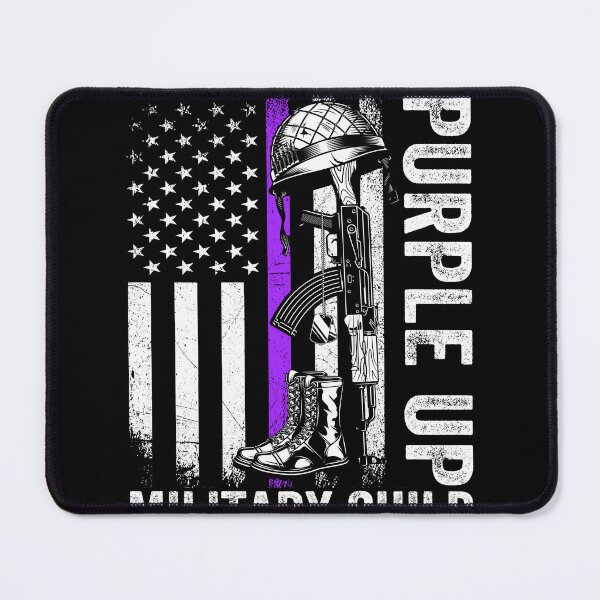 Item preview, Purple Up For Military Kids Month Military Child US Flag designed and sold by MobyStickers.