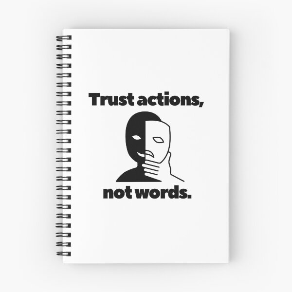 Item preview, Trust actions, not words. designed and sold by Bananobanini.