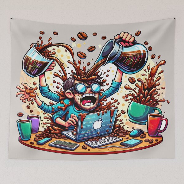 Item preview, Caffeine Overflow: The Programmer's Hypercharge designed and sold by TuringTacoTales.