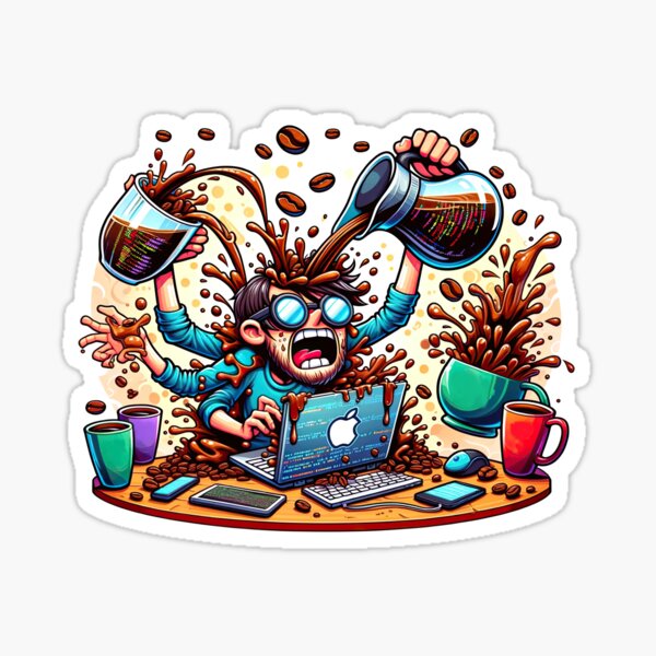 Caffeine Overflow: The Programmer's Hypercharge Sticker