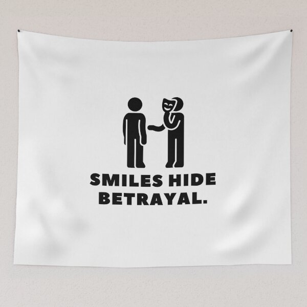 Item preview, Smiles hide betrayal. designed and sold by Bananobanini.