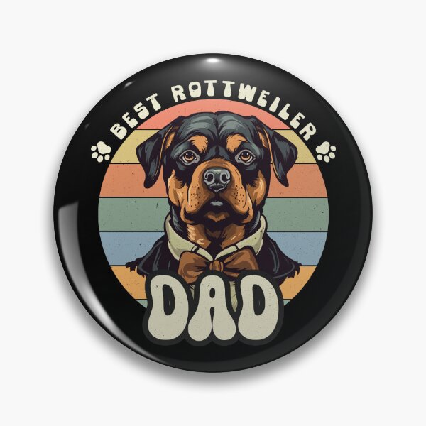Item preview, Copy of Rottweiler Dad Retro Design Best Rottweiler Daddy designed and sold by Hansani Nuwanmini Jayawickrama.