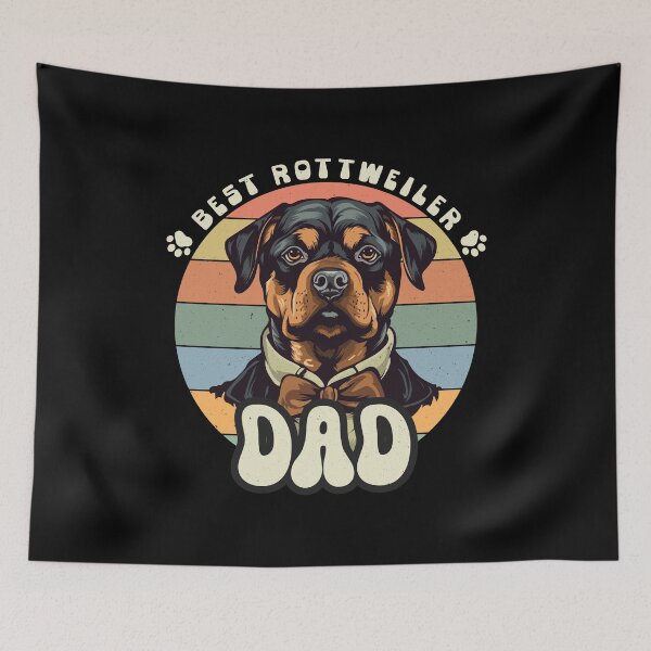 Item preview, Copy of Rottweiler Dad Retro Design Best Rottweiler Daddy designed and sold by Hansani Nuwanmini Jayawickrama.
