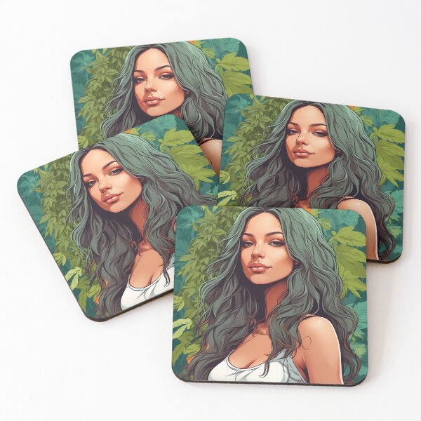 Item preview, Cute Latina, Smokeshow, Garden backdrop designed and sold by wojysmokes.