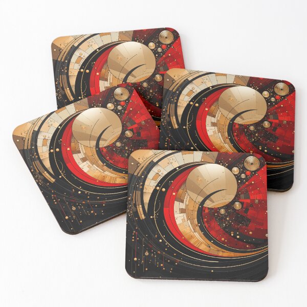 Item preview, Black, Red, Golden composition 2 designed and sold by ViktorLevi.