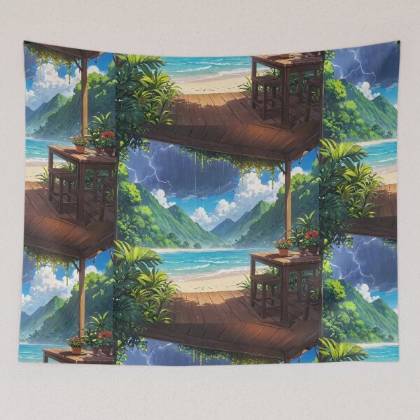 Item preview, Stormy Luminescent Hues designed and sold by DreamBackDrops.
