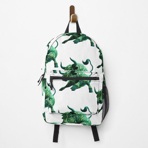 Item preview, Embroidered Charging Green Bull for Strong Market Symbol designed and sold by kylmllr101684.