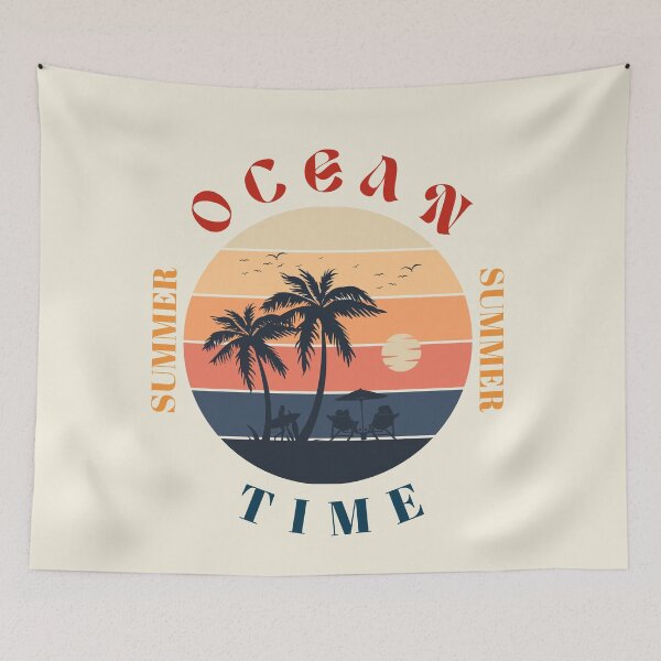 Item preview, Ocean Time Summer season - Life quote design designed and sold by TheArtistOf2022.