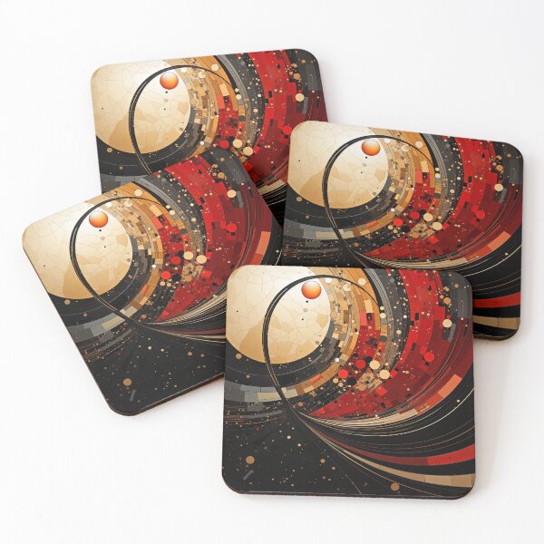 Item preview, Black, Red, Golden composition 3 designed and sold by ViktorLevi.