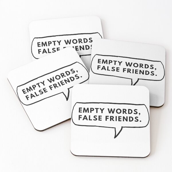Item preview, Empty words, false friends. designed and sold by Bananobanini.