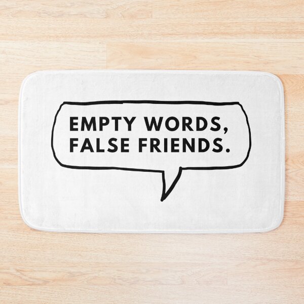 Item preview, Empty words, false friends. designed and sold by Bananobanini.