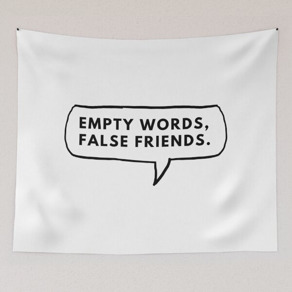 Item preview, Empty words, false friends. designed and sold by Bananobanini.