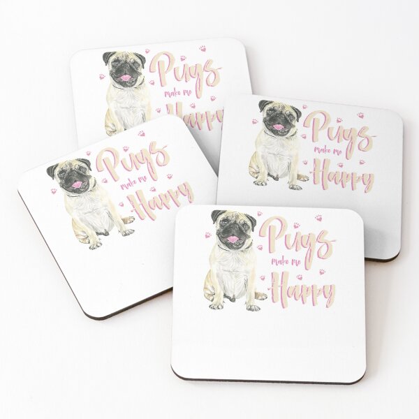Artikelvorschau, Möpse machen mich glücklich! Speziell für Mops-Hundeliebhaber! entworfen und verkauft von rs-designs.