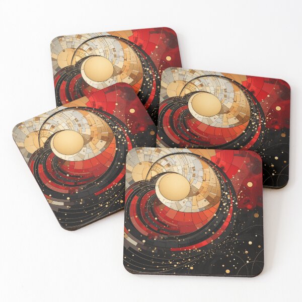 Item preview, Black, Red, Golden composition 4 designed and sold by ViktorLevi.