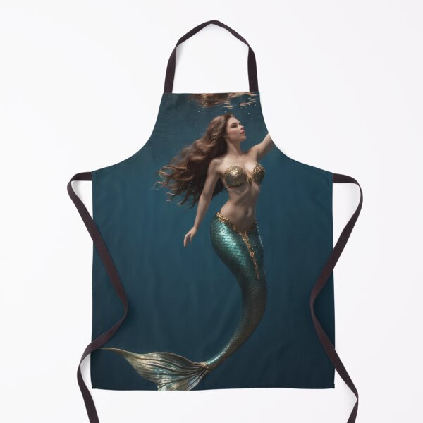 Item preview, Mermaid swimming on the surface designed and sold by piscesmermaid.
