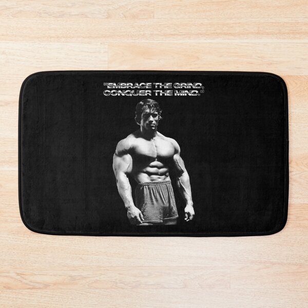Item preview, Stoic Quote "Embrace the grind, conquer the mind." Arnold. schwarzenegger Fan art designed and sold by HuzaifaNaveedh.