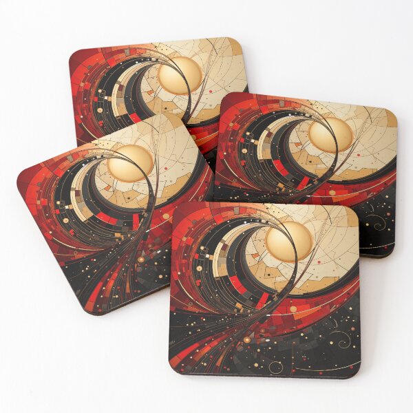 Item preview, Black, Red, Golden composition 5 designed and sold by ViktorLevi.