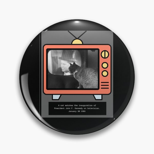 Item preview, CAT WATCHES THE INAUGURATION OF PRESIDENT JOHN F. KENNEDY JANUARY 20 1961 designed and sold by PatriotCat.