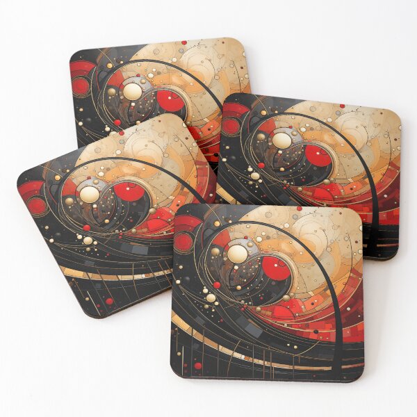 Item preview, Black, Red, Golden composition 6 designed and sold by ViktorLevi.