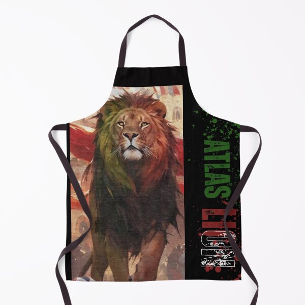 Item preview, morocco lions fierce courage africa soccer football maghrib love hospitality  designed and sold by Ambrose-lilly.