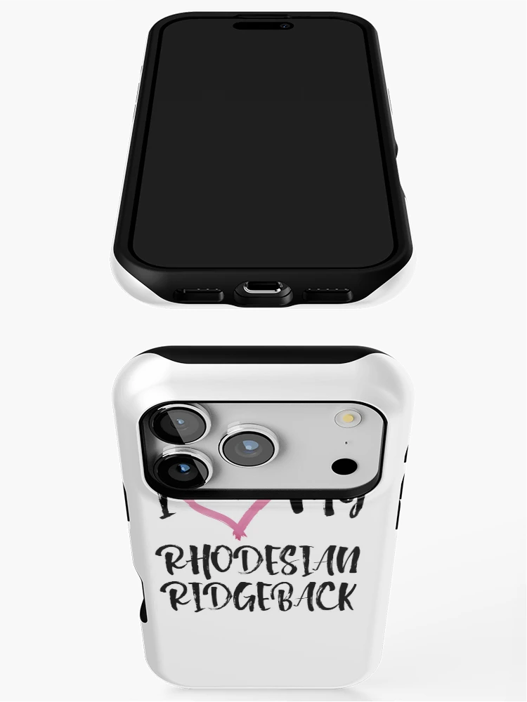 Thumbnail 3 of 4, iPhone Case, I Heart My Rhodesian Ridgeback! Especially for Rhodesian Ridgeback Dog Lovers! designed and sold by rs-designs.