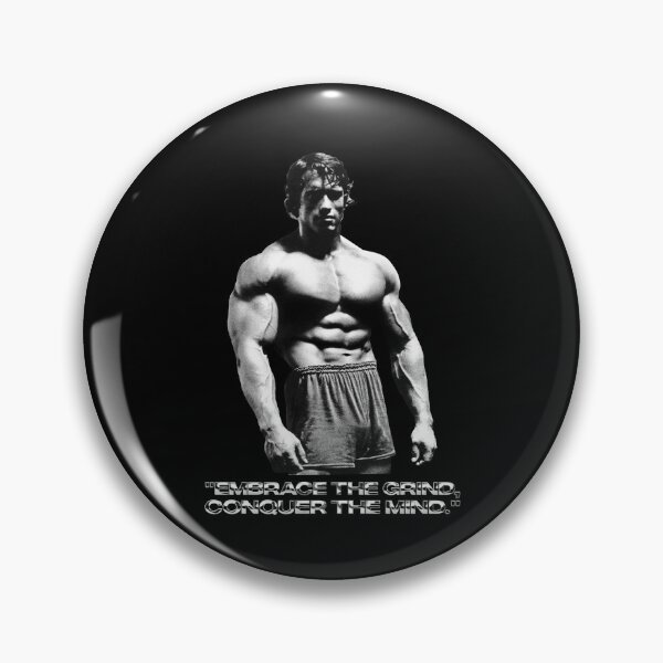 Item preview, Stoic Quote "Embrace the grind, conquer the mind." Arnold. schwarzenegger Fan art designed and sold by HuzaifaNaveedh.