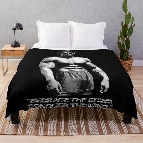 Item preview, Stoic Quote "Embrace the grind, conquer the mind." Arnold. schwarzenegger Fan art designed and sold by HuzaifaNaveedh.