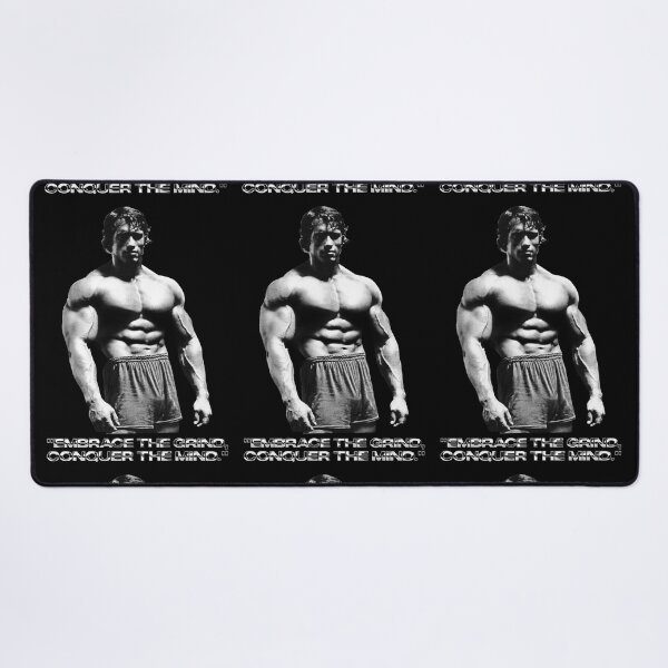 Item preview, Stoic Quote "Embrace the grind, conquer the mind." Arnold. schwarzenegger Fan art designed and sold by HuzaifaNaveedh.