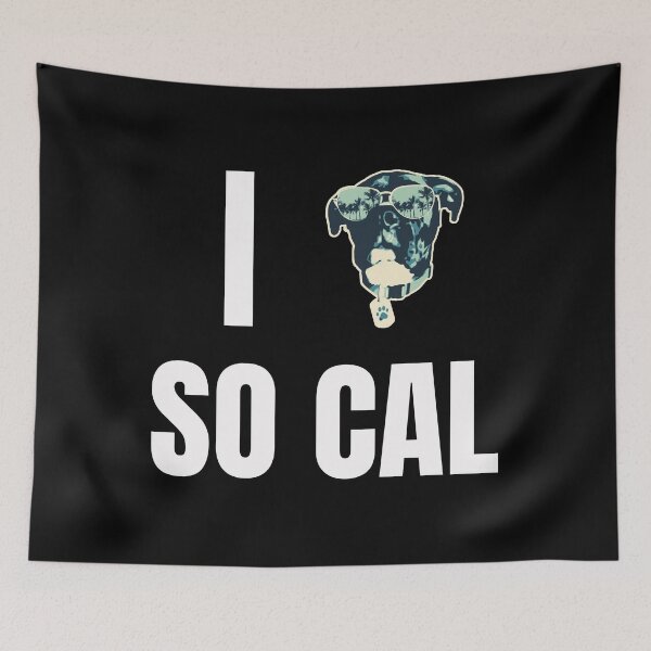 Item preview, I Heart So Cal - Paul Rockford Mutt Mascot Style Blue Palms Lagoon Variant designed and sold by RockfordPaul.