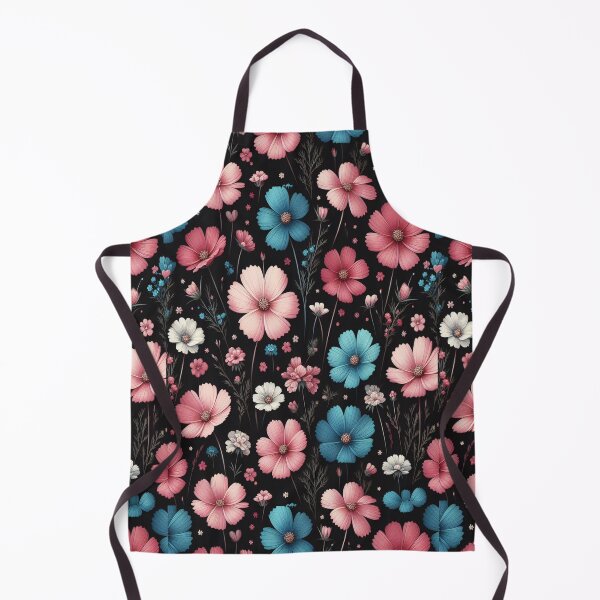 Item preview, Cosmos and Veronica Flowers ; Floral Pattern designed and sold by PatternInArt.