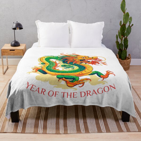 Item preview, Vibrant  Colorful Snarling  dragon -Year of the Dragon- chinese Zodiac Theme-white Background designed and sold by CosmicNook1.