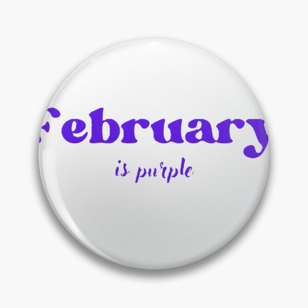 Item preview, February is purple designed and sold by OLDYS.